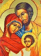 Grote Icoon Heilige Familie van Nazareth - 40cm