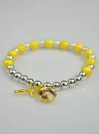 Religieuze Armband Barmhartige Jezus & Kruis