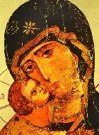 Byzantijnse Icoon Moeder Gods van Vladimir 30cm