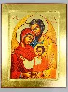 Byzantijnse Icoon Heilige Familie van Nazareth - 30cm