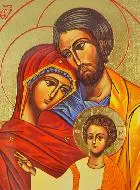 Religieuze Icoon van de Heilige Familie - 19cm