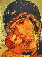 Religieuze Icoon Maria 35cm - Moeder Gods van de Tederheid