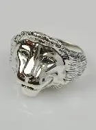 Ring Leeuw van Juda - 925 Zilver - Maat 64
