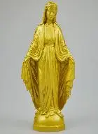 Beeld Maria Wonderdadige van Albast & Verguldsel - 19cm