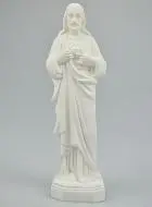 Beeld van het Heilig Hart van Jezus uit Albast - 19cm