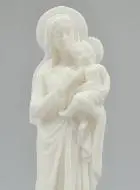 Beeld Onze Lieve Vrouw van de Familie van Albast - 17cm