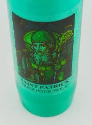 Groene Noveenkaars Feest van Saint Patrick - 17.5cm