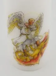 Kaars Heilige  Aartsengel Michaël en de Draak