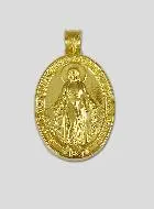 Wonderdadige Medaille - 20 mm - Verguld met Rand