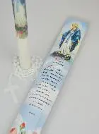 Kaars Maria Wonderdadige - Gebed en Rozenkrans