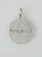 Medaille Heilige Maria Magdalena Zilverkleurig en Blauw Emaille - 18 mm