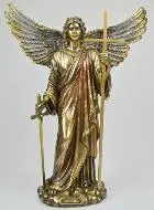 Beeld van de Aartsengel Zadkiël van Brons - 35 cm