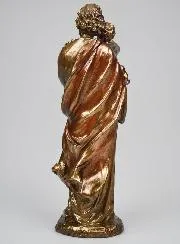 Religieus Bronzen Beeld van Heilige Jozef - 21 cm