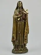 Religieus Beeld Heilige Theresia van Brons - 20 cm