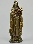 Religieus Beeld Heilige Theresia van Brons - 20 cm