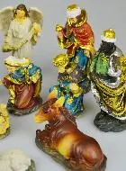 Napolitaanse Kerststal - Handgeschilderd - 11 Beelden - 14,5cm