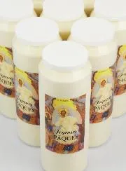 Doos met 20 Noveenkaarsen Vrolijk Pasen