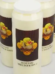 6 Noveenkaarsen Agnus Dei - 17,5 cm