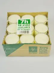 Set van 18 Biologische Waxinelichtjes 100% Natuurlijk - 7 Uur