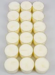 Set van 18 Biologische Waxinelichtjes 100% Natuurlijk - 7 Uur