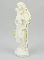 Religieus Beeld van de Maagd van Tederheid van Albast - 20cm