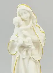 Religieus Beeld van de Maagd van Tederheid van Albast - 20cm