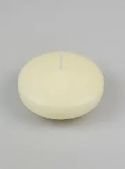 Grote Drijfkaars Kleur Ivoor - 8 cm