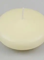 Grote Drijfkaars Kleur Ivoor - 8 cm