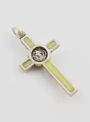 Heilige Benedictus Kruis Hanger - Fluorescerend Lichtgevend