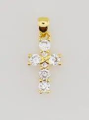 Hanger Kruis met Strass - 15 mm