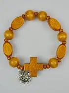 Rozenkrans Armband Hout