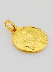 Vergulde Medaille van Jeanne d'Arc - 16 mm