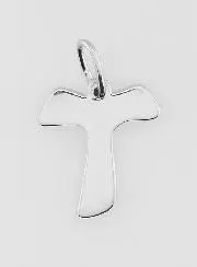 Tau Kruis Hanger 925 Zilver - 17mm