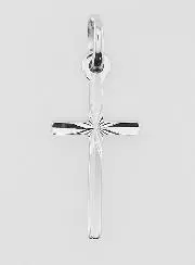 NKlaus 925 Sterling Zilveren Orthodox Kruis Hanger - Doopkruisje Met Geoxideerd Detail