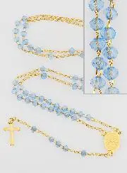 Kristal Rozenkrans Onze-Lieve-Vrouw van Guadalupe - Blauw