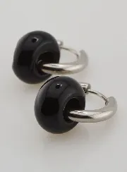 Creoolse Oorbellen met Onyx Steen Ring