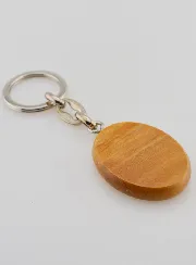 Sleutelhanger van Olijfhout - Heilige Benedictus