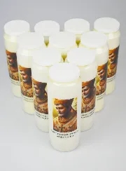 Set van 10 noveenkaarsen voor de heilige Franciscus van Sales