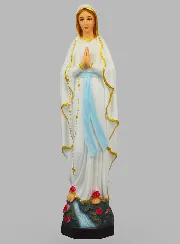 Religieus Beeld van Onze Lieve Vrouw van Lourdes Beschilderd – 40 cm