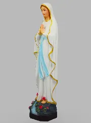 Religieus Beeld van Onze Lieve Vrouw van Lourdes Beschilderd – 40 cm