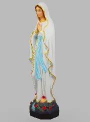 Religieus Beeld van Maria van Lourdes Beschilderd – 50cm
