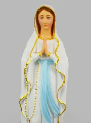 Religieus Beeld van Onze-Lieve-Vrouw van Lourdes Beschilderd – 60 cm