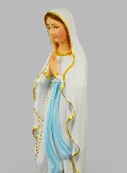 Religieus Beeld van Onze-Lieve-Vrouw van Lourdes Beschilderd – 60 cm