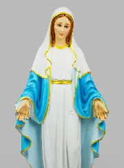 Religieus Beeld Maria Wonderdadige Handgeschilderd - 60cm