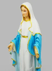 Religieus Beeld Maria Wonderdadige Handgeschilderd - 60cm