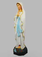Religieus Beeld Maria van Lourdes Gekleurd - 60cm