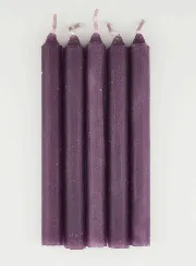 Doorgekleurde Kaarsen Heilig Hart van Jezus 14 cm - Set van 5