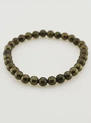 Natuurlijke Pyriet Armband - 6mm