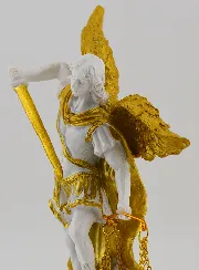 Religieus Beeld van de Aartsengel Michaël met Weegschaal - 14 cm