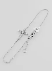 Religieuze Armband van 925 Zilver - Kruis van Ronde Zirkonia